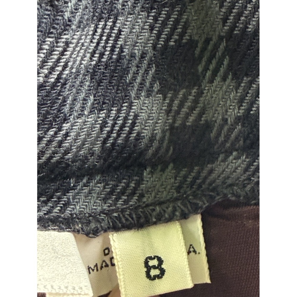 Vtg Jones New York Pencil Skirt 8 Midi Wool Checked Fully Lined Office Career - Picture 5 of 12